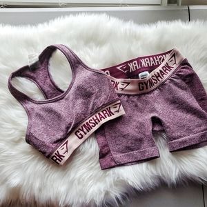 Gymshark
Claret Marl/Pink short and sports bra